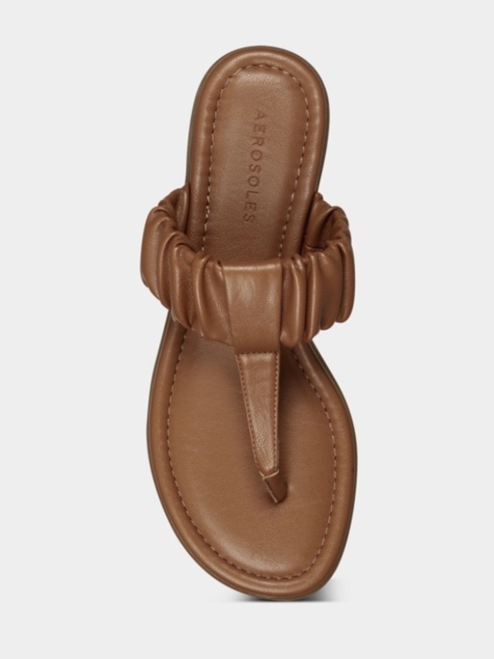 New in Box Aerosoles Cady Thong Sandal in Tan Brown Size 7.5